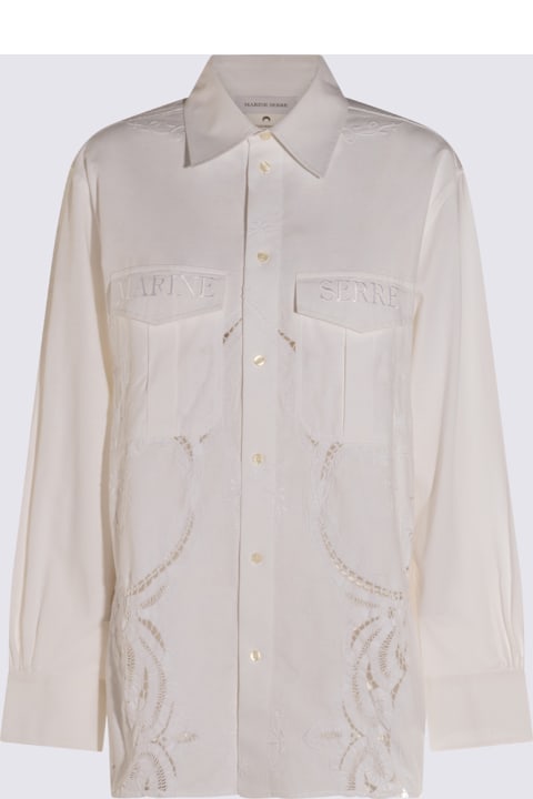 Marine Serre for Women Marine Serre White Cotton Shirt