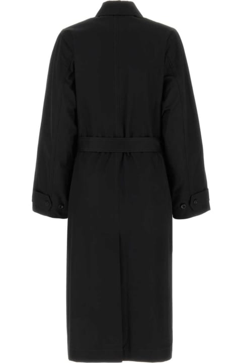 Low Classic Coats & Jackets for Women Low Classic Black Cotton Trench Coat