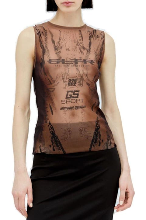 Jean Paul Gaultier لـ Men Jean Paul Gaultier X Shayne Oliver Body-print Sleeveless Top