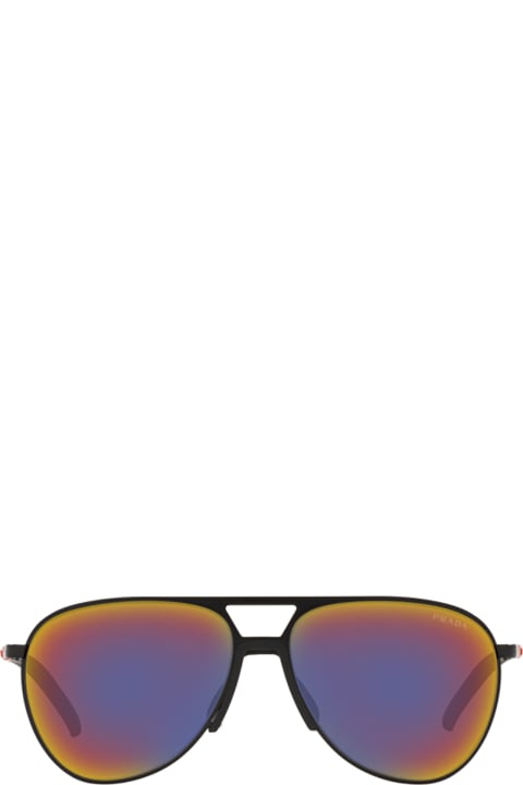 メンズ Prada Linea Rossaのアイウェア Prada Linea Rossa Ps 51xs Matte Black Sunglasses