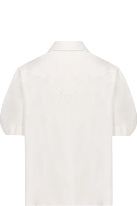 ウィメンズ Chloéのトップス Chloé Embroidered Balloon-sleeved Shirt