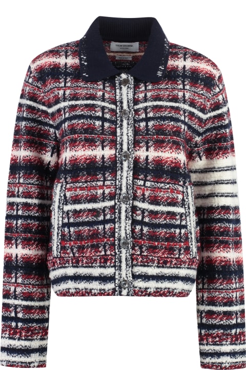 Thom Browne for Women Thom Browne Checked Wood Jacket