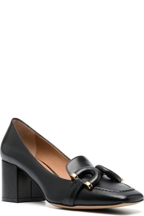 Fashion for Women Roberto Festa Black Calf Leather Haraby Pumps