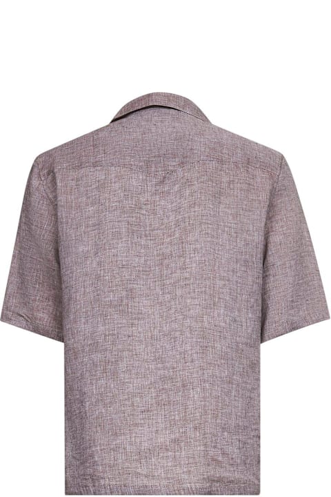 Brunello Cucinelli for Kids Brunello Cucinelli Short-sleeved Button-up Shirt