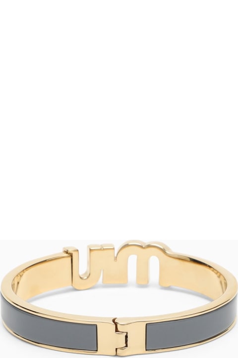 Miu Miu Sale for Women Miu Miu Astrale\/gold Rigid Bracelet