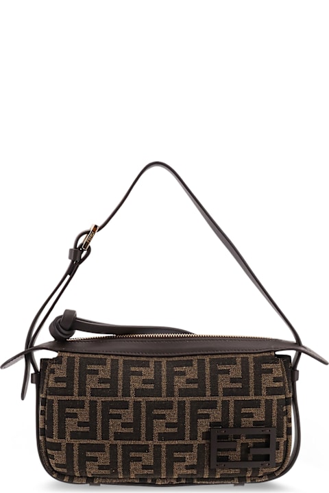 Homeware Fendi Simply Fendi Mini Ffjacquard Fabric Shoulder Bag