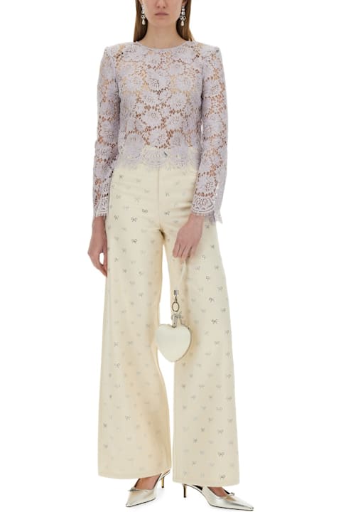 self-portrait Women self-portrait Jeans 'bow'