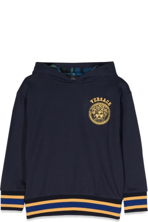 Versace for Kids Versace Jellyfish Sweatshirt Inside Tartan