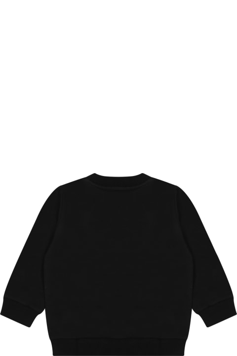 Sweaters & Sweatshirts for Baby Girls Moschino Black Sweatshirt For Baby Kids With Teddy Bears