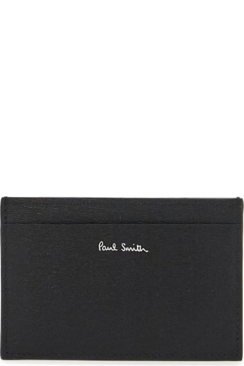 Paul Smith for Men Paul Smith Saffiano Leather Card Holder With