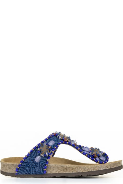 Malìparmi Sandals for Women Malìparmi Flip-flops With Jewelery Embroidery On Beads