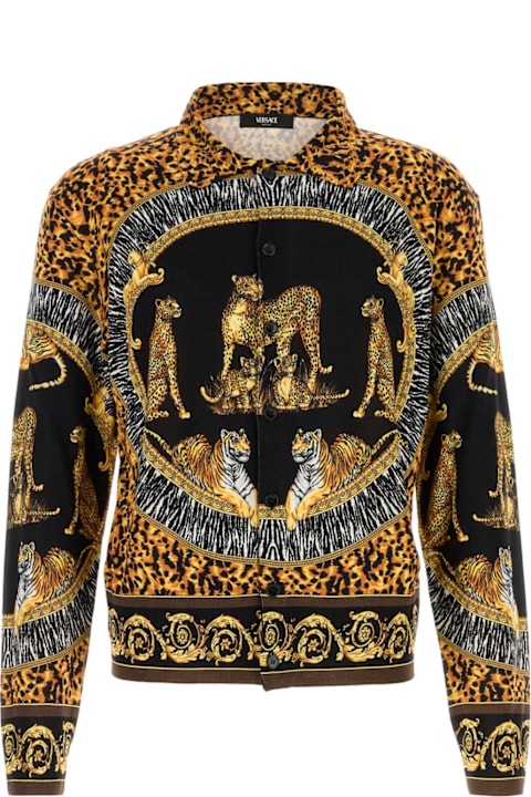 Homeware Versace Printed Knit Shirt
