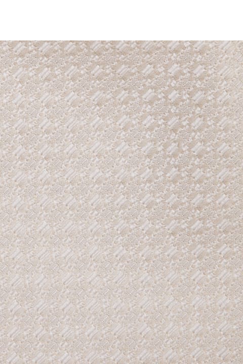 Ties for Men Brunello Cucinelli Jacquard Micro-pattern Tie