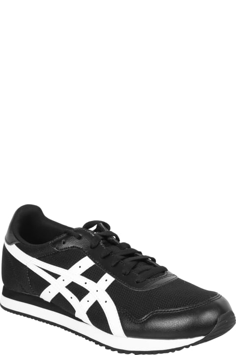メンズ スニーカー Asics Black/ White Tiger Runner Sneakers