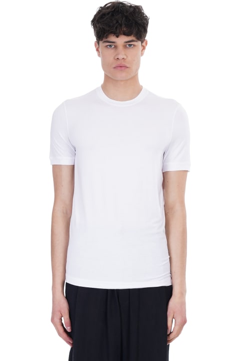 T-shirt In White Viscose