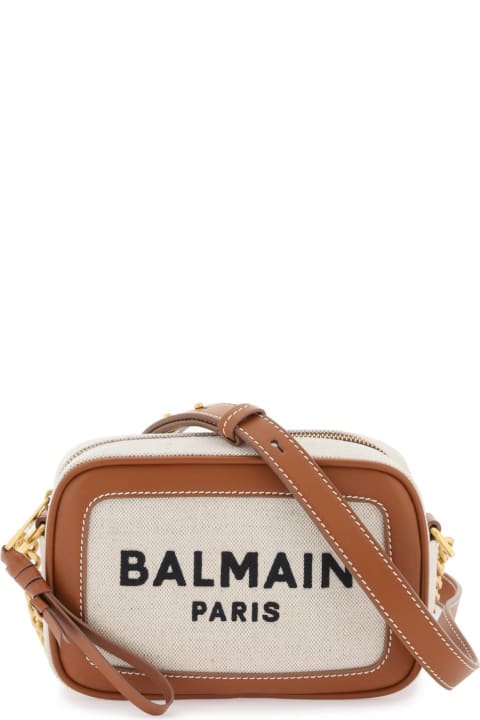 Balmain B-Buzz 23 Monogram Jacquard Tape Satchel Bag ○ Labellov