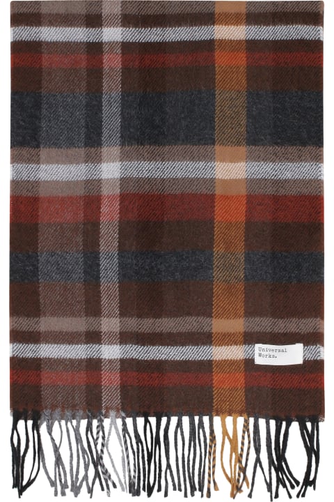 Scarves for Men Universal Works Check Scarf