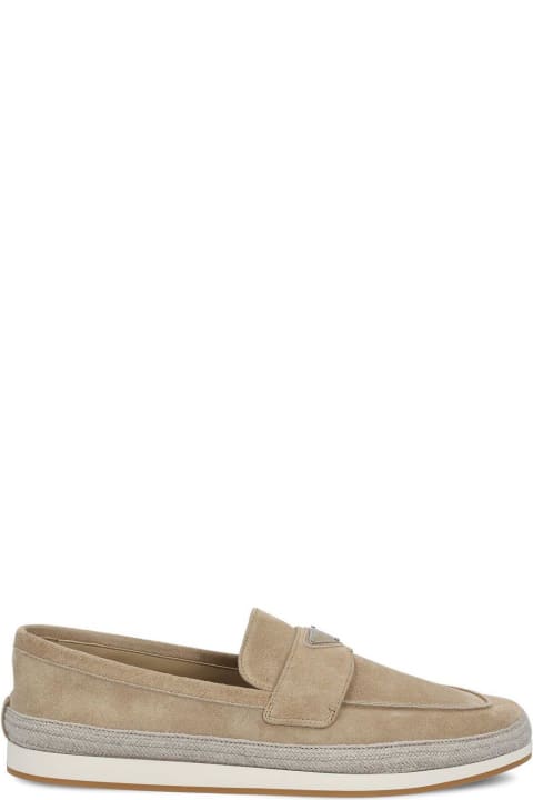 Prada Shoes for Men Prada Triangle-logo Slip-on Loafers