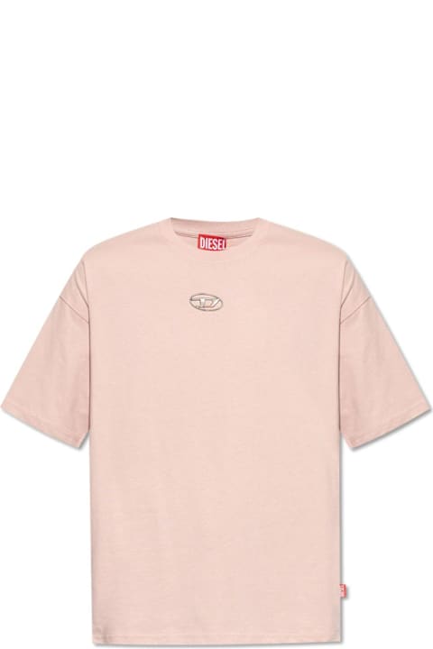 Diesel ملابس علوية لـ القسم الرجالي Diesel T-boxt-s5 Logo Plaque T-shirt