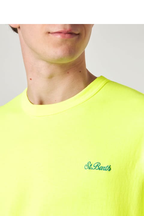أدوات منزلية MC2 Saint Barth Man Yellow Cotton T-shirt