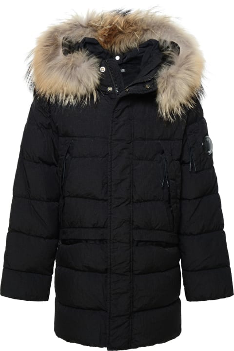 Coats & Jackets for Boys C.P. Company Black Polyamide Parka