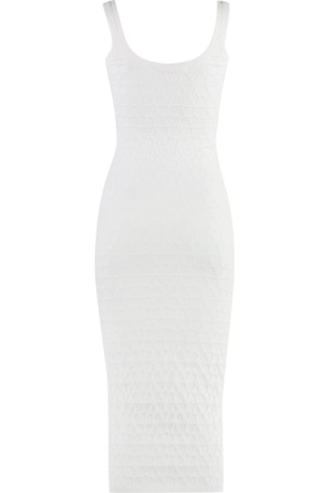 Valentino for Women Valentino Toile Iconograph Jacquard Sleeveless Midi Dress