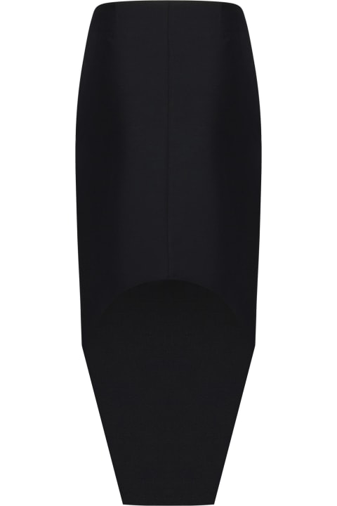 ウィメンズ Givenchyのスカート Givenchy Wool And Mohair Asymmetric Skirt