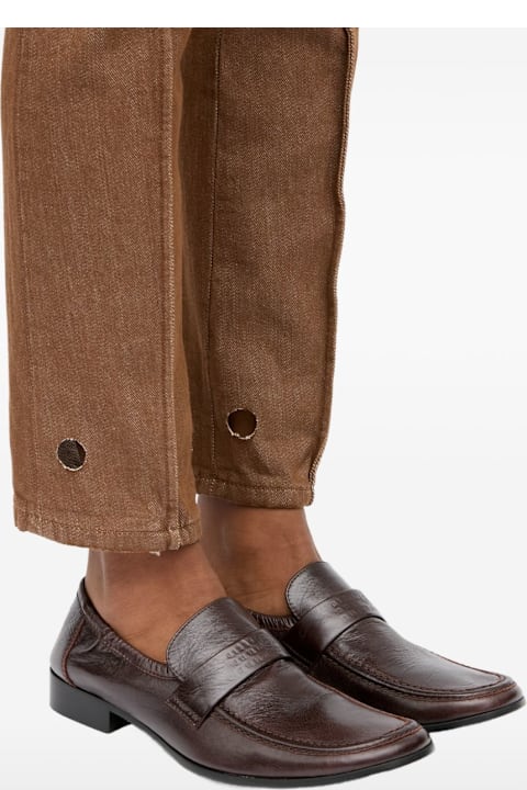 MM6 Maison Margiela Swing-toe Leather Loafers