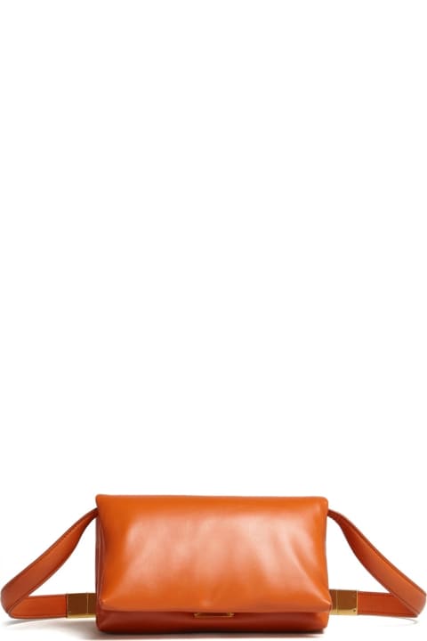 Marni Bags for Women Marni Small Prisma Bag In Orange Leather