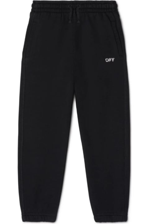 Off-White Bottoms for Boys Off-White Off Stamp Plain Sweatpant