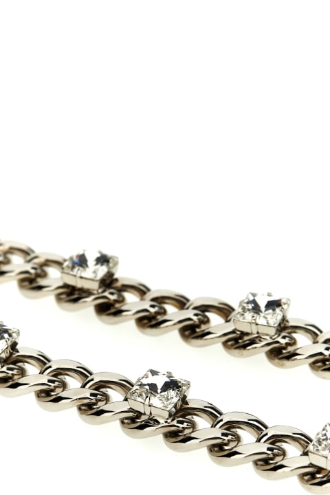 Alessandra Rich Accessories for Women Alessandra Rich Chain Belt With Rhinestones