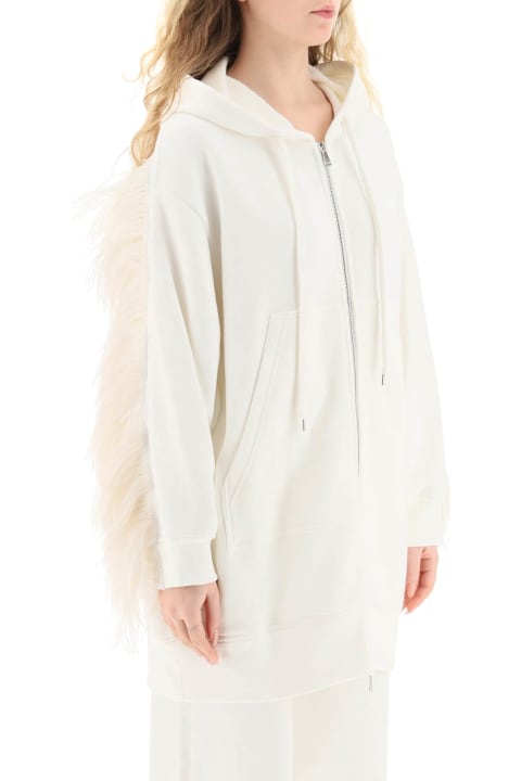 N.21 for Kids N.21 Oversized Hoodie With Feathers