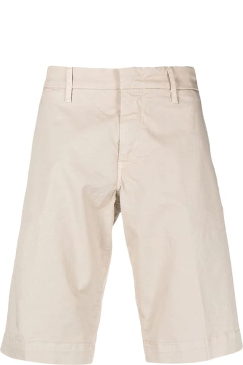 Fay for Men Fay Light Beige Stretch-cotton Bermuda Shorts
