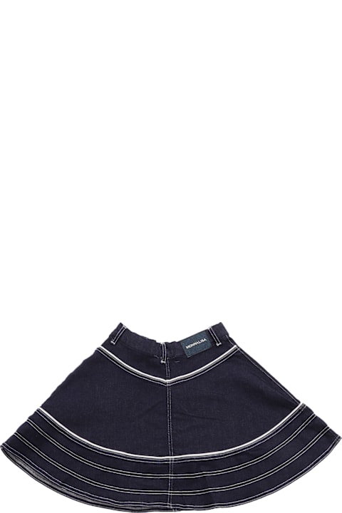 Homeware Monnalisa Denim Skirt With Heart Pockets