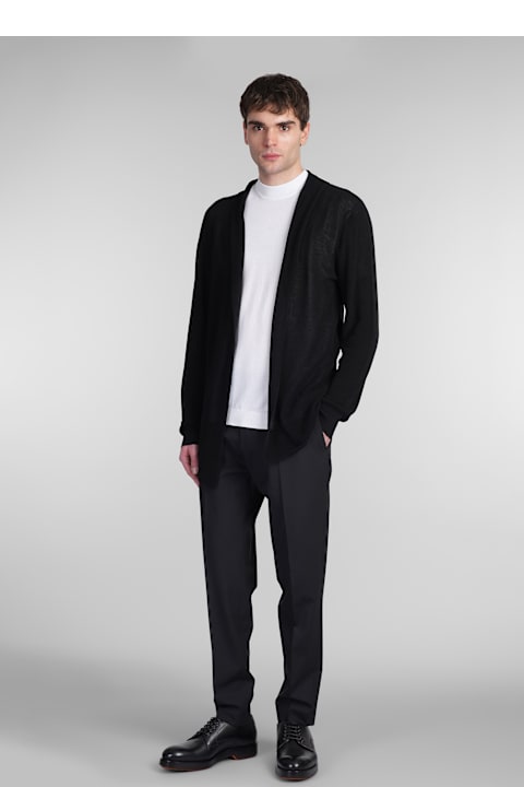Roberto Collina for Men Roberto Collina Cardigan In Black Cotton
