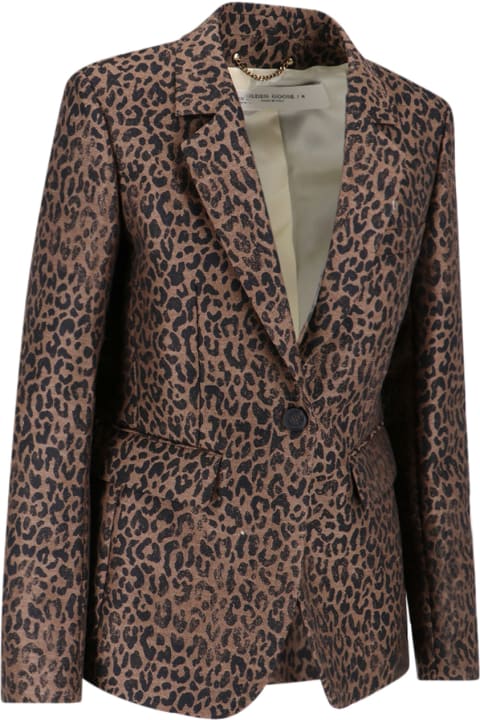 Golden Goose Coats & Jackets for Women Golden Goose Blazer In Animalier Wool