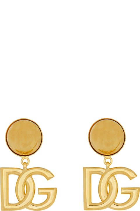 Earrings for Women Dolce & Gabbana Dg Logo Clip-on Earrings