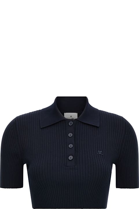 Homeware Courrèges Ribbed Polo Shirt