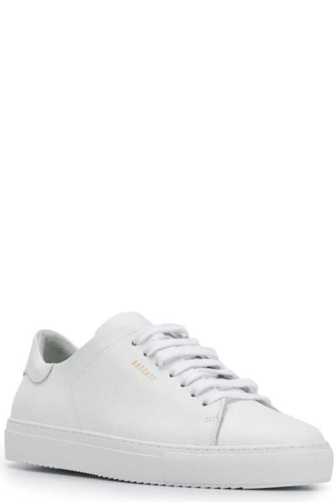 Homeware Axel Arigato 
clean 90
 White Sneakers With Printed Logo In Leather Woman Axel Arigato