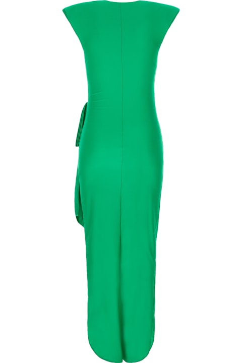 Amen الملابس لـ السيدات Amen Emerald Green Stretch Nylon Dress