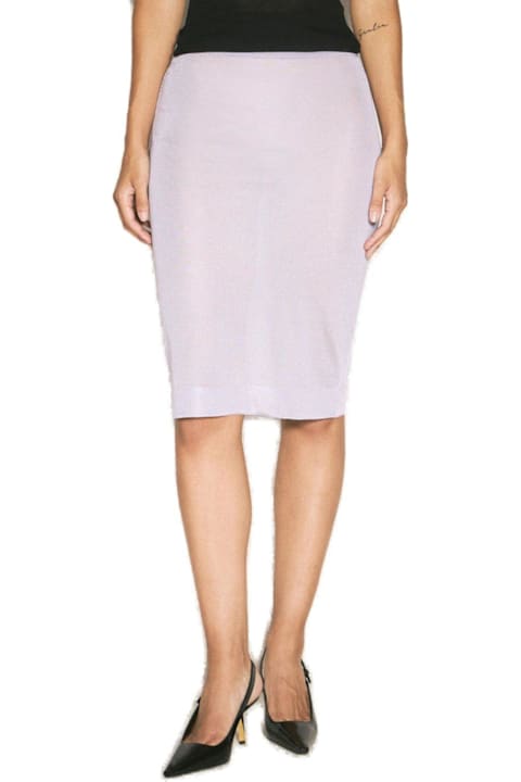 Saint Laurent Clothing for Women Saint Laurent Semi-sheer Wide Hem Pencil Skirt