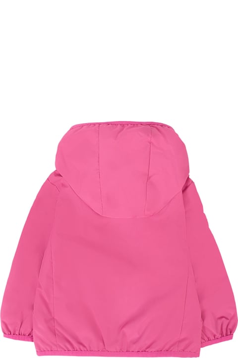 Homeware Save the Duck Fuchsia Coco Windbreaker For Baby Girl With Logo