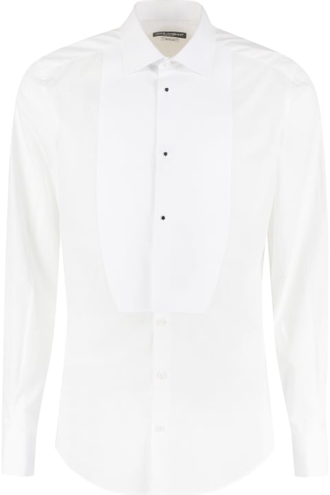 Shirts for Men Dolce & Gabbana Poplin Tuxedo Shirt