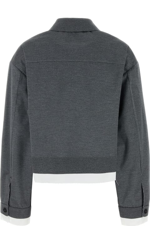 Miu Miu سترات صوف وبدل رياضية لـ السيدات Miu Miu Mélange Zip Jacket