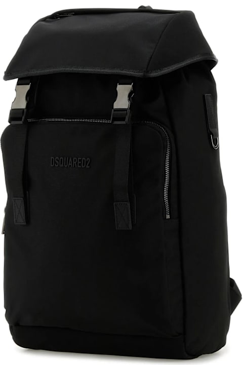 Dsquared2 Backpacks for Men Dsquared2 Black Nylon Urban Backpack