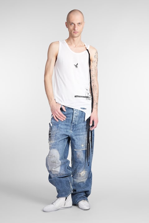 Ann Demeulemeester for Men Ann Demeulemeester Seva Tank Top In Grey Cotton