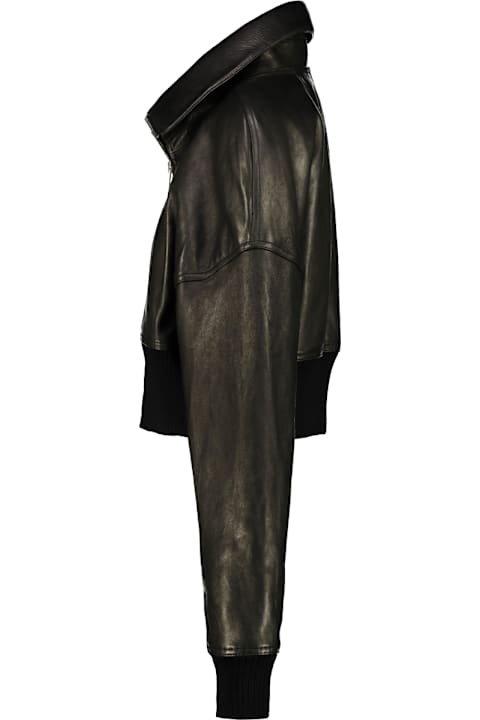 Rick Owens Concordia Dracucollar Cropped Jacket