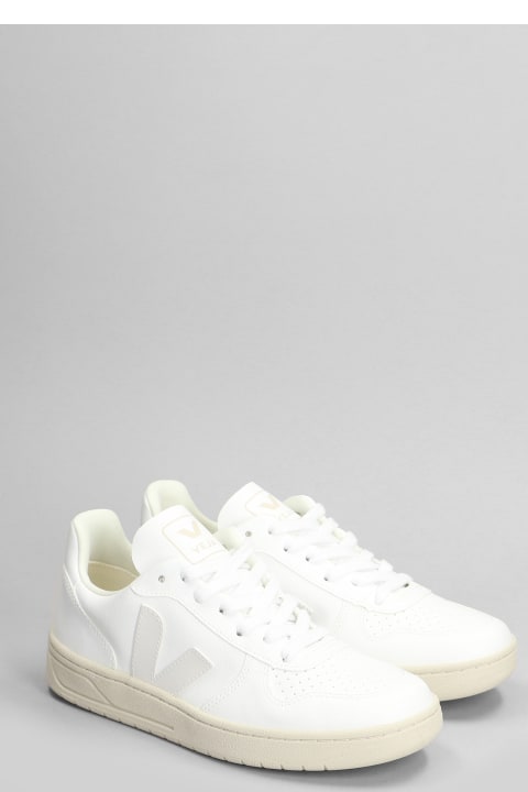 Veja Sneakers for Men Veja V-10 Sneakers In White Leather
