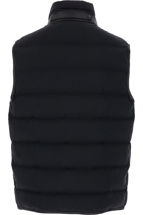 Fashion for Men Tom Ford Black Sleeveless Down Jacket With Zip Closure In Nylon Man