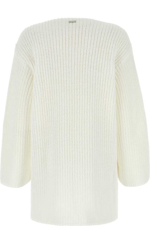 Fashion for Women Ferragamo White Cotton Oversize Sweater